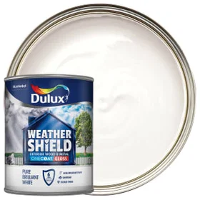 Dulux Weathershield Paint White 0.75L