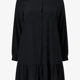 Zizzi Ejannie Viscose Kjole Langermet