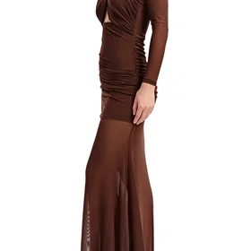 Bardot Veria Mesh Omlott Maxiklänning