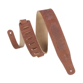 Levys LEV-STP-MS26CK-BRN Suede Leather Celtic Knot Emboss Brown
