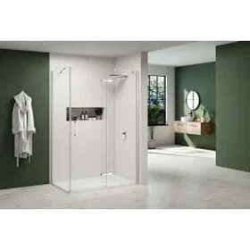 Nexa Frameless Inline Hinge Door Only For Side Panel Setting Chrome 1100mm