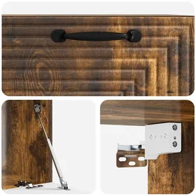 vidaXL 898680 TV Skåp Rökt ek 59,5x41x30cm