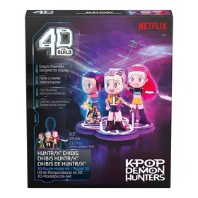 Kpop Demon Hunters 3D Rakennus Huntrix Chibi Set