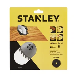 Stanley Cirkelsågblad 160x20mm 40T