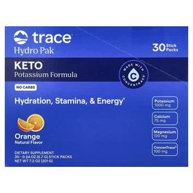 Trace Minerals Hydro Pak Keto Electrolyte 30 Stick Packs