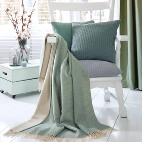 biederlack Clarence Plaid Laine Et Cachemire 150x200cm