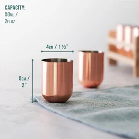 Oak & Steel Shot Glass Rosa 6-pack