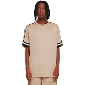 Urban Classics Oversized Stripes Mesh Kortärmad T-shirt Beige (Herr)