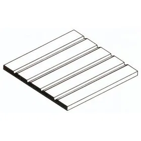 Evergreen Polystyrene V Groove Siding Sheet 6" x 12"