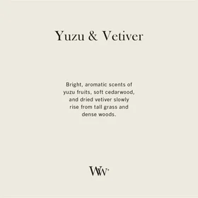 WoodWick Yuzu & Vetiver Scented Candle Medium Hourglass Candle 275g