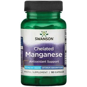 Swanson Chelated Manganese 10mg 180 Gélules