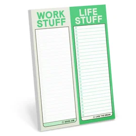 Knock Knock Work Stuff Life Stuff Notepad