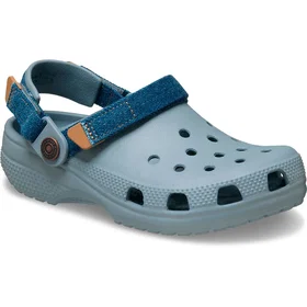 Crocs Cassic Denim Adjustable Backstrap Sandals (Jr)