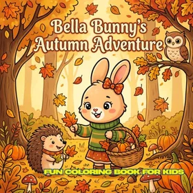 Bella Bunny's Autumn Adventure Färgläggningsbok för barn