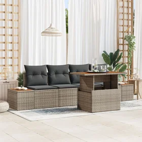vidaXL Garden Sofa Set with Storage 5 Pieces 3358758