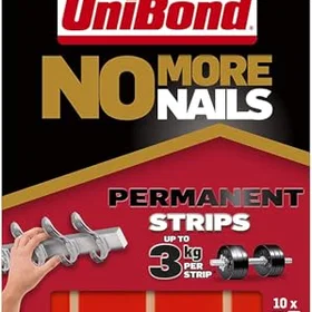 Unibond No More Nails Permanent Strips 19mm x 40mm