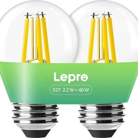 Lepro 600065-WW-EU-2 E27 A60 Clear 40W 2-pack