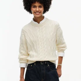 Tommy Hilfiger Relaxed Cable Knit Jumper (Dame)