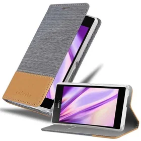 Cadorabo Wallet Case with Magnetic Closure Stand and Card Slot for Sony Xperia M