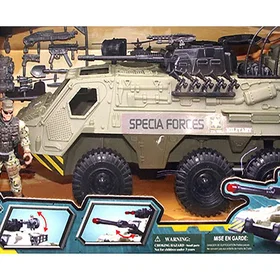 specialgjorda Militærset med spesialstyrkestridsvogn + tilbehør 520372