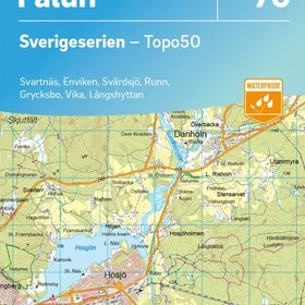 Kartförlaget 76 Falun Sverigeserien Topo50