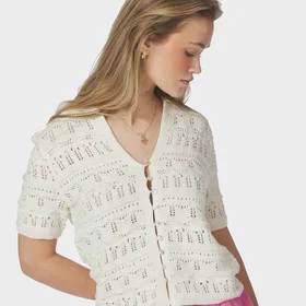 Neo Noir Marisini Stitch Polo Knit Top (Dame)