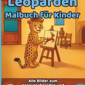 Leopardmålarbok för Barn