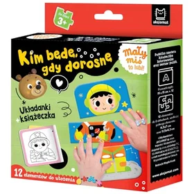 Aksjomat Lilla Björn Gillar Det! Vad Ska Jag Bli När Jag Blir Vuxen. Pussel + Bok