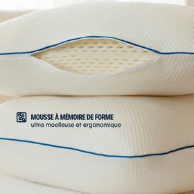 Morphea Oreiller ergonomique en mousse à mémoire de forme 50x70cm