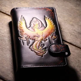 AC/DC Black Ice Embossed Faux Leather Wallet