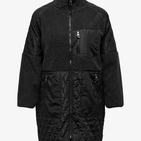 Only Carmakoma Kappa Carohio Quilt Mix Fleece Coat (Dame)