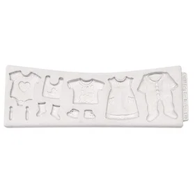 Katy Sue Baby Clothes Washing Line Silicone Mold CE0025