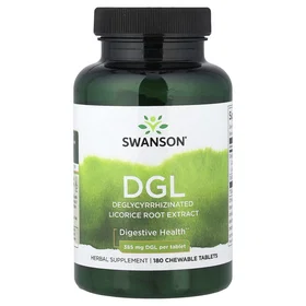 Swanson DGL Deglycyrrhizinated Licorice Root Extract 385mg 180 Chewable Tablets