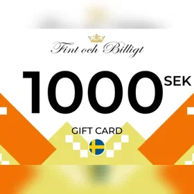 Fint och Billigt Gavekort 1000 SEK