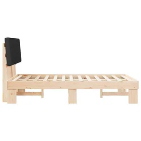 vidaXL Bed Frame with Upholstered Headboard 120x200cm 877491
