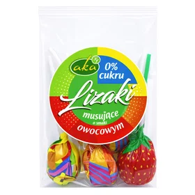 AKA Fruktiga Kolsyrade Lollipops Med Stevia Sockerfria 13g*5Pcs