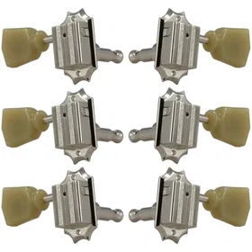 Grover 135N 3+3 Vintage Gitarrmaskinhuvuden Nickel