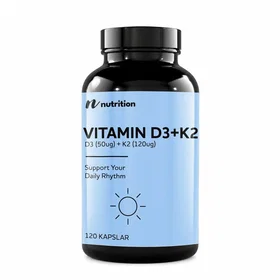 Nuts Fabriken Vitamin D3+K2 120 Kapslar