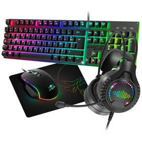 Spirit of Gamer Ultimate 100 Ensemble Clavier de jeu Souris Tapis de souris Casq