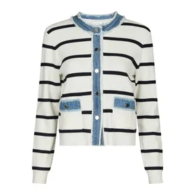 Neo Noir Zelma Denim Cardigan (Dam)
