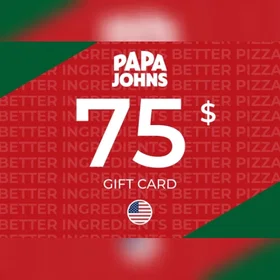 Papa Johns Gavekort 75 USD