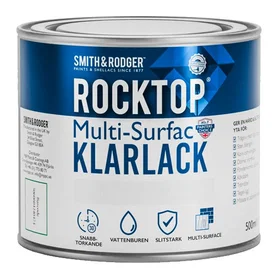 ROCKTOP Multi-Surface Klarlack Halvmatt Trälack 0.5L