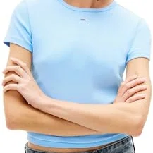 Tommy Jeans Slim Essential Ext Kortärmad T-shirt (Dam)