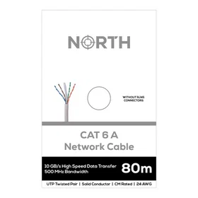 North UTP Cat6A 80m Network Cable