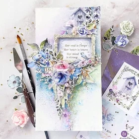 Prima Marketing Say It In Crystals Akvarell Blommor Pärlor 48st