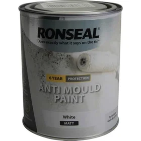 Ronseal 6 Year Anti Mould Paint White Matt 2.5L