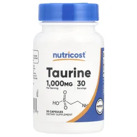 Nutricost Taurine 1000mg 30 Capsules