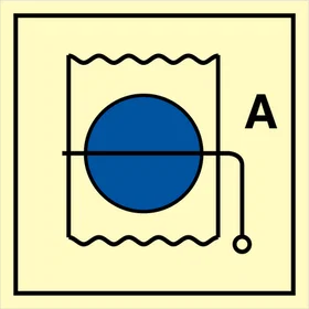Imor Skilt Brandspjæld (A) 150 x150 mm