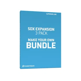 Toontrack Superior Drummer SDX Value Pack Audio Production Software 3 Pack