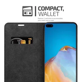 Cadorabo Wallet Case with Magnetic Closure Kickstand and Card Slot for Huawei P4